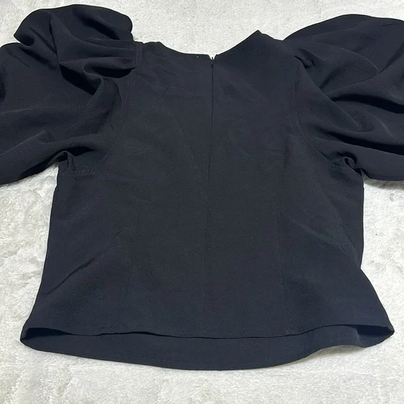 ASTR the label | size large | black bubble sleeve top - Picture 8 of 9